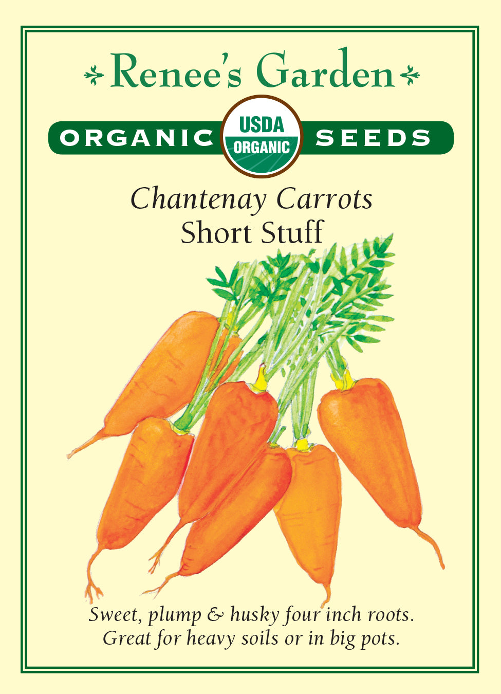 Organic Carrot Short Stuff - Renee's Garden