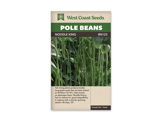 Pole Beans Noodle King - West Coast Seeds