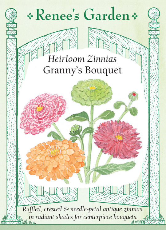 Zinnia Granny's Bouquet - Renee's Garden