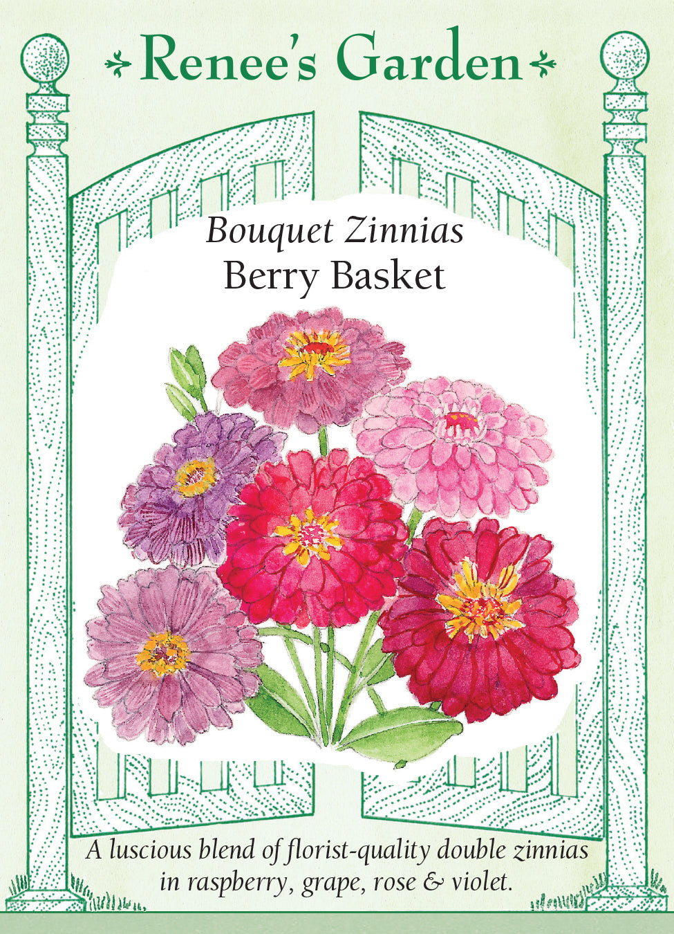 Zinnia Berry Basket - Renee's Garden