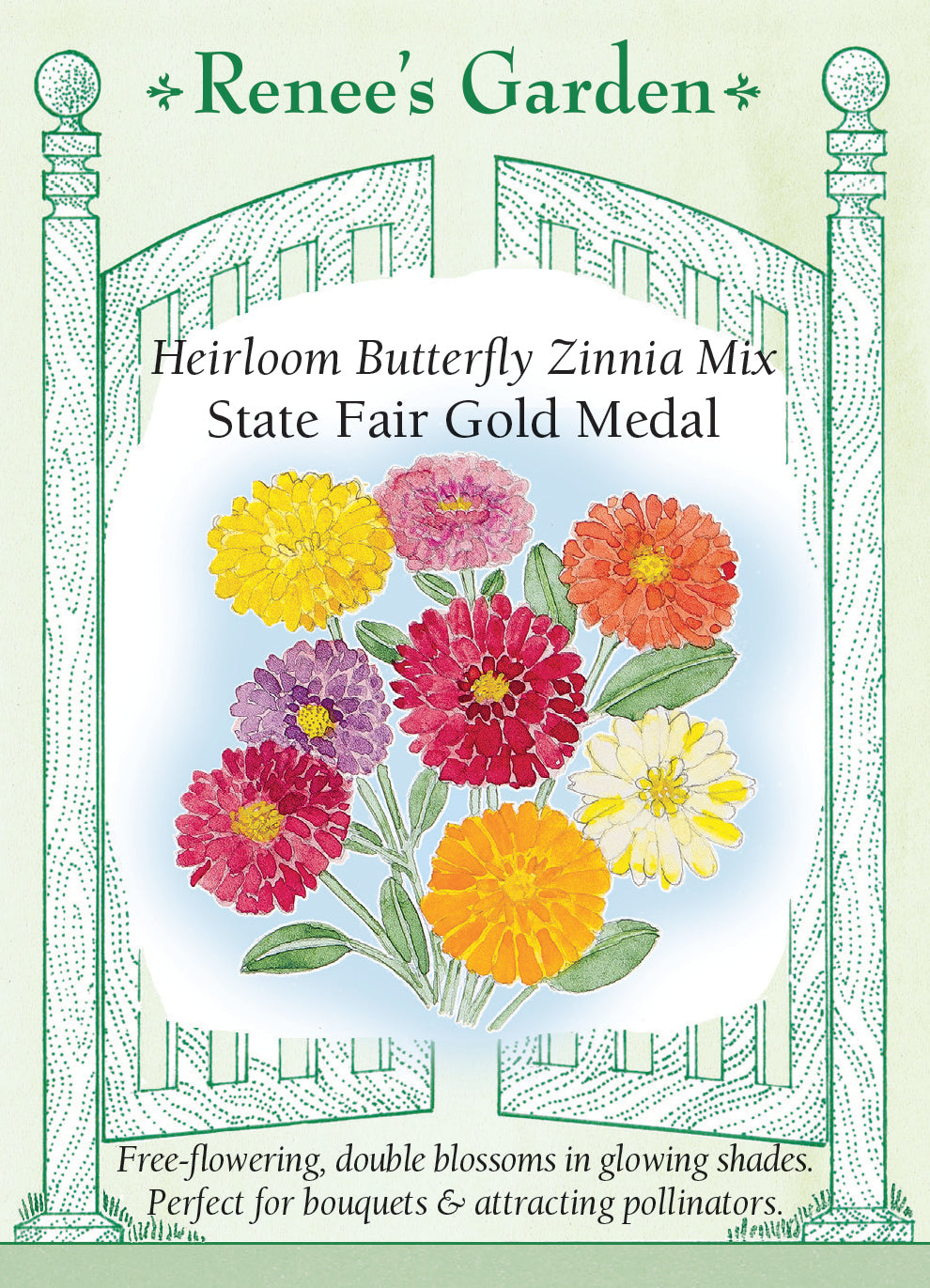 Zinnia State Fair Gold Medal - Renee's Garden