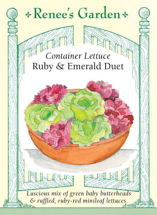 Lettuce Ruby & Emerald Duet - Renee's Garden