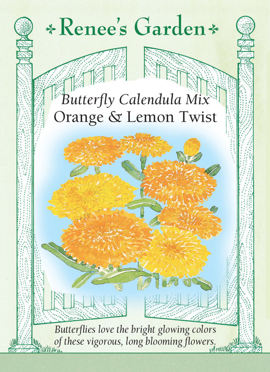 Calendula Orange/Lemon Twist - Renee's Garden