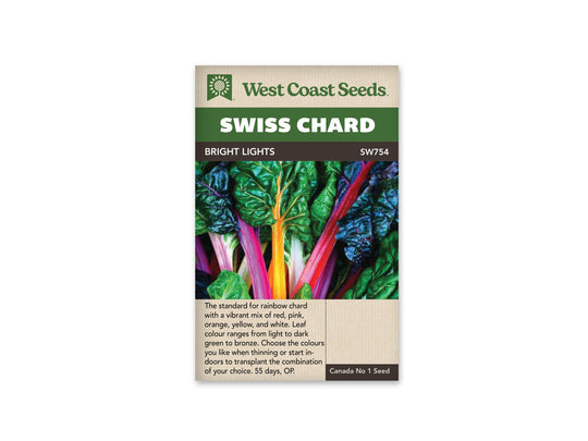 Swiss Chard Bright Lights - West Coast Seeds