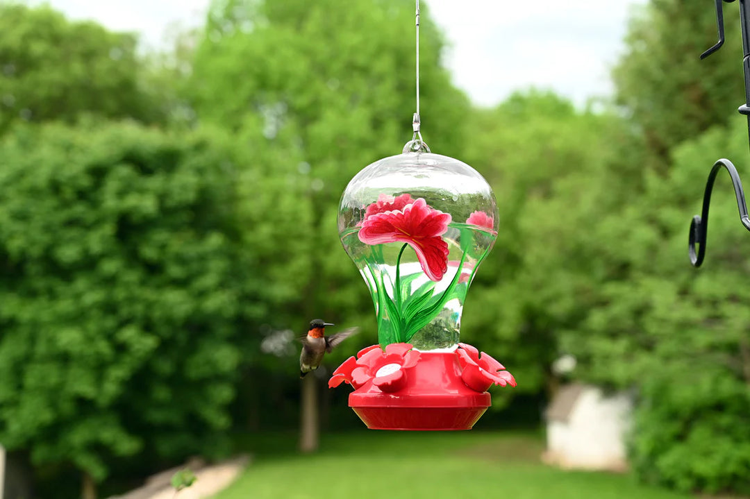 Hummingbird Feeder Flower Design - Pinebush Home & Garden