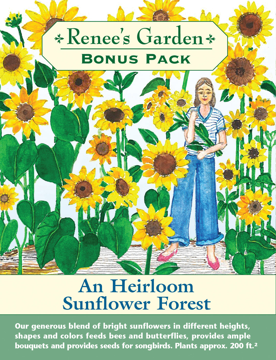 Sunflower An Heirloom Sunflower Forest Bonus Pack - Renee's Garden