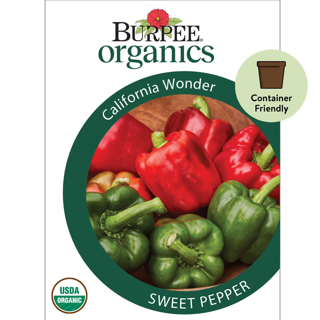 Organic Pepper California Wonder - Burpee Seeds