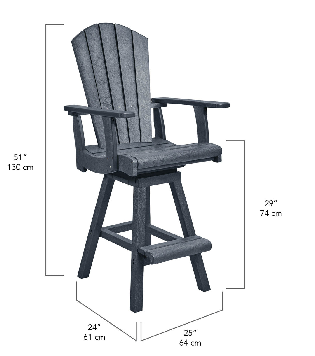 Swivel Pub Chair - C25