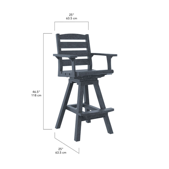 Napa Pub Swivel Arm Chair | C312