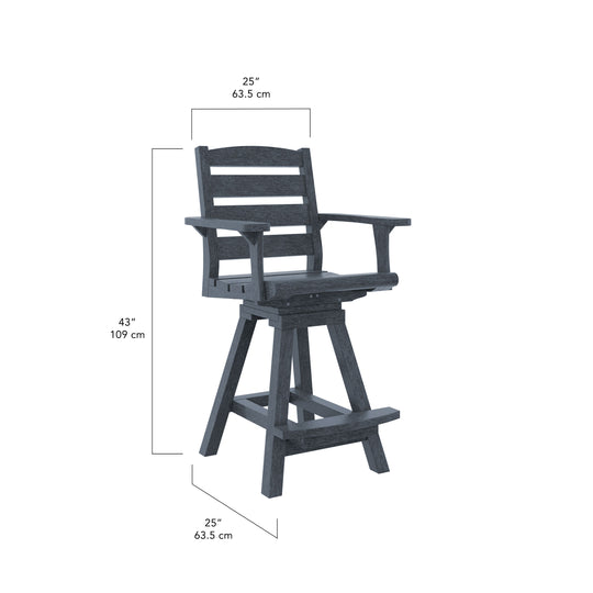Napa Counter Swivel Arm Chair | C312C
