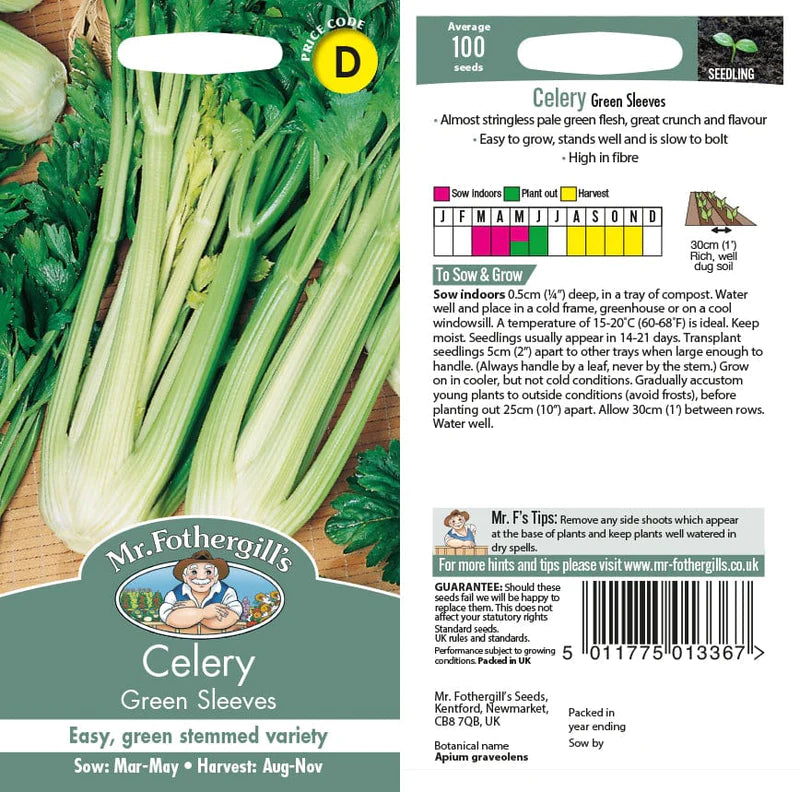 Celery Greensleeves - Mr. Fothergill's Seeds