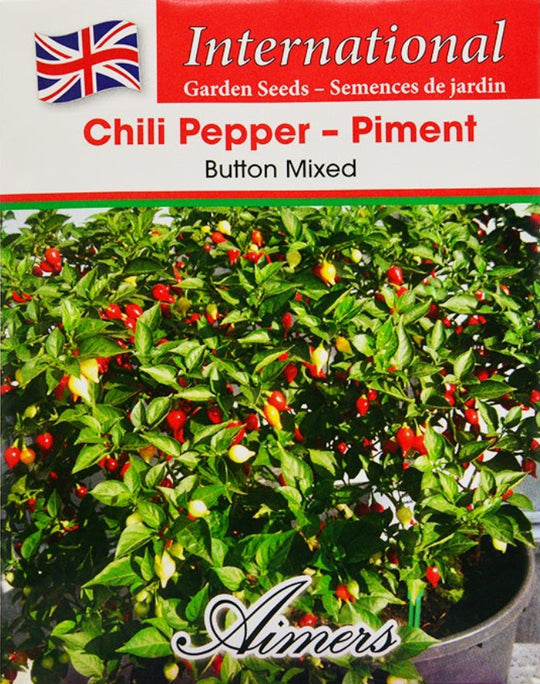 Pepper Chili Button Mixed International - Aimers Seeds