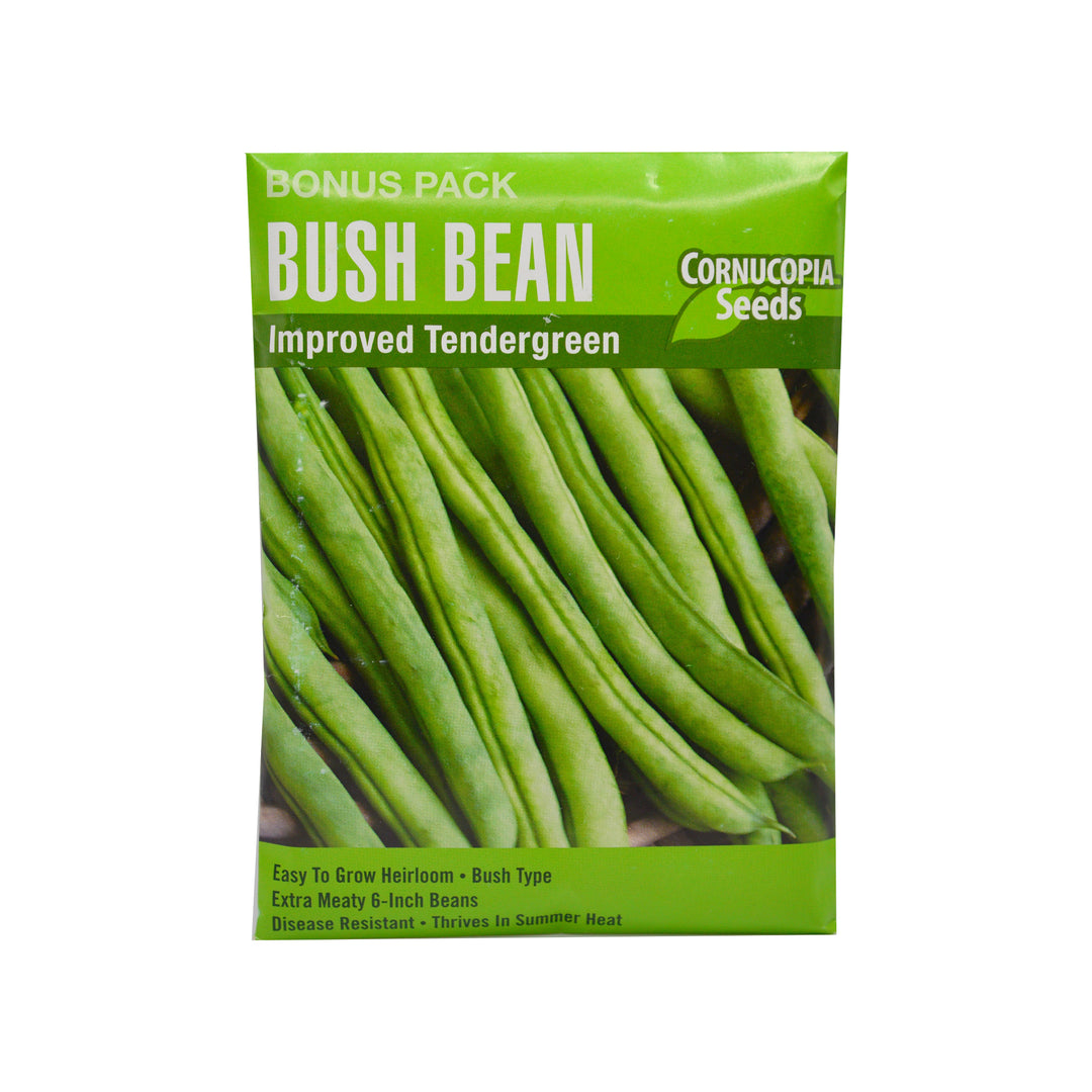 Bush Bean Improved Tendergreen BONUS PACK - Cornucopia Seeds
