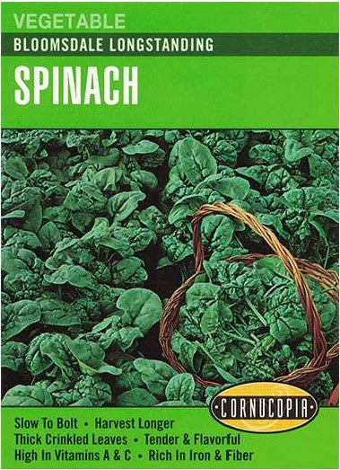 Spinach Bloomsdale Longstanding - Cornucopia Seeds