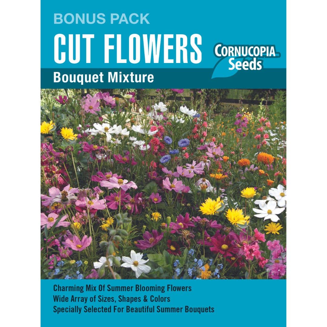 Cut Flowers Bouquet Mixture Bonus Pack - Cornucopia Seeds