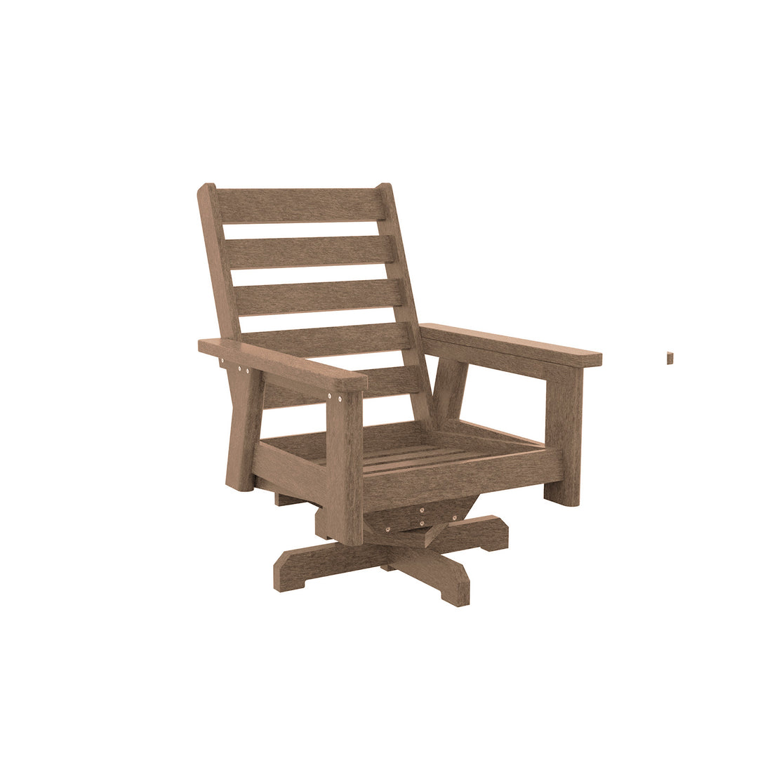 Charleston High Back Swivel Arm Chair Frame - DSF294