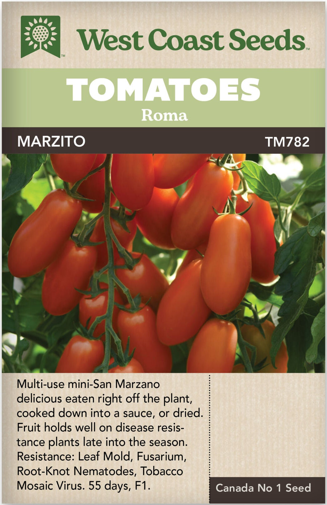 Tomato Roma Marzito - West Coast Seeds