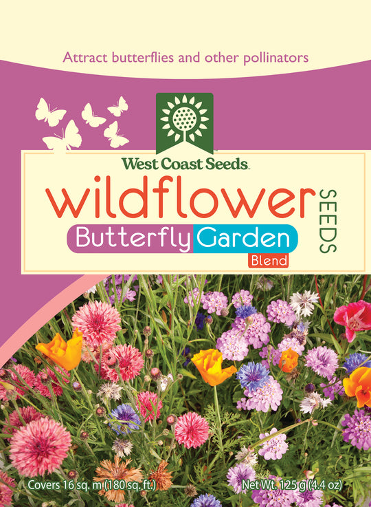 Wildflowers Butterfly Garden Blend Sprinkle Bag - West Coast Seeds