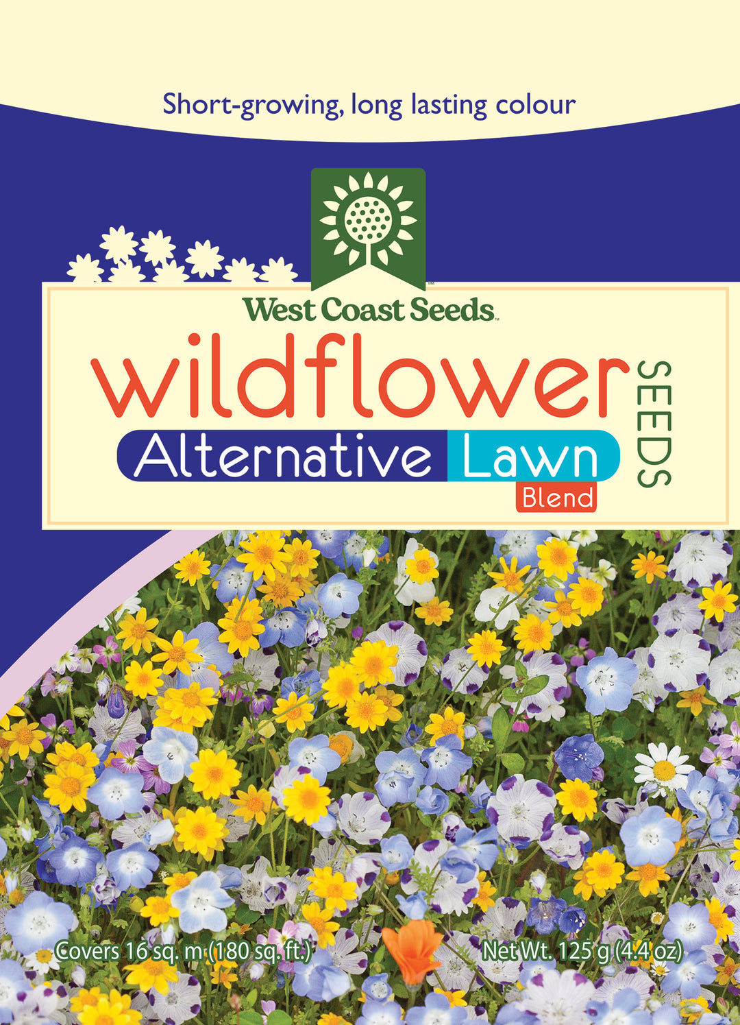 Wildflowers Alternative Lawn Blend Sprinkle Bag - West Coast Seeds