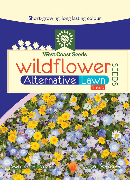 Wildflowers Alternative Lawn Blend Sprinkle Bag - West Coast Seeds