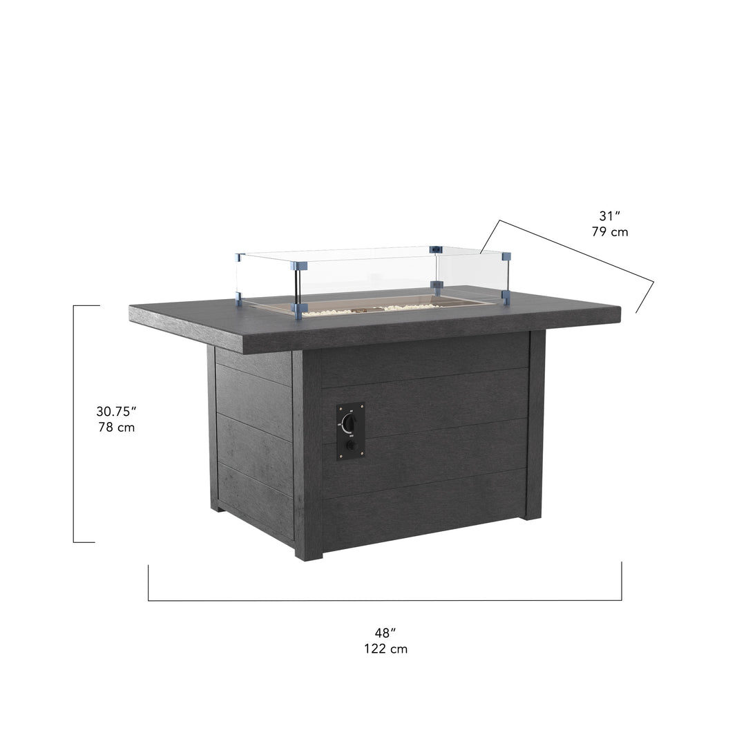 48″ Rectangular Fire Table | FT01