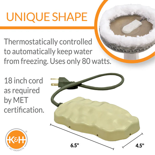 Ice Eliminator Birdbath De-Icer 50Watt - K & H Pet Products