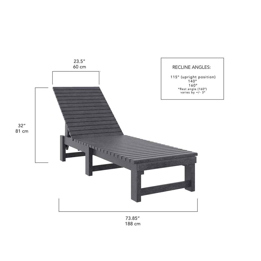Armless Chaise Lounge | L99