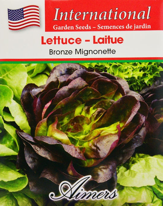 Lettuce Bronze Mignonette International - Aimers Seeds