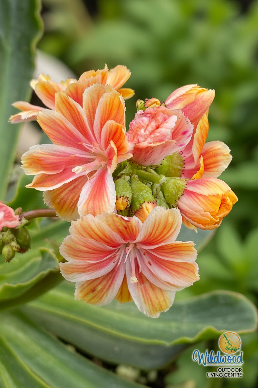 Lewisia Cotyledon - Sunset Strain, 1 Pack