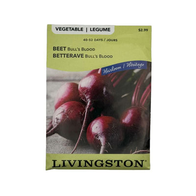 Beet Bull's Blood - Livingston (McKenzie Seeds)