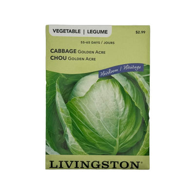 Cabbage Golden Acre - Livingston (McKenzie Seeds)