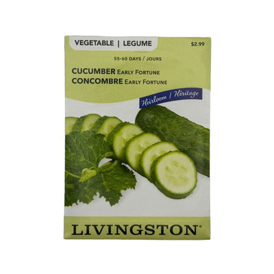 Cucumber Early Fortune - Livingston (McKenzie Seeds)