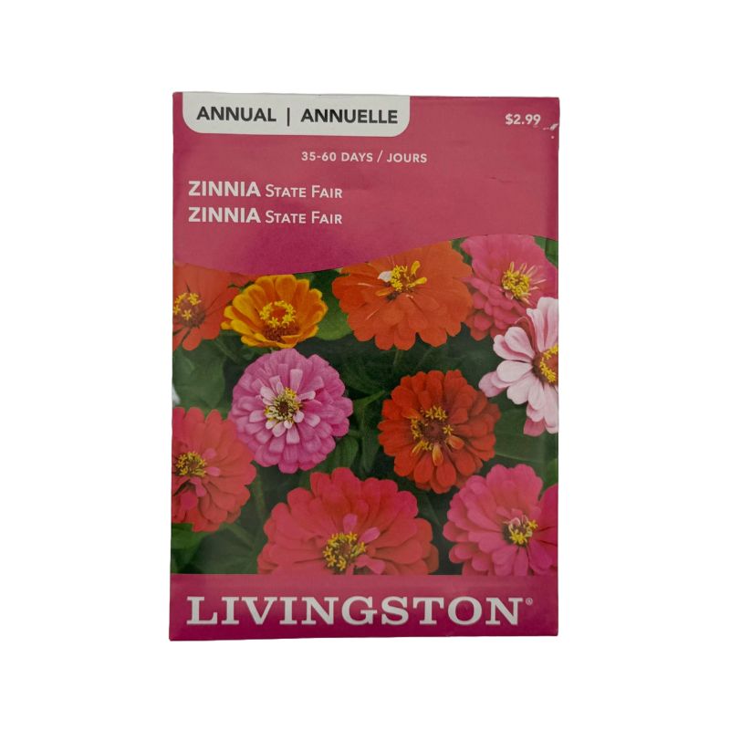 Zinnia State Fair - Livingston (McKenzie Seeds)