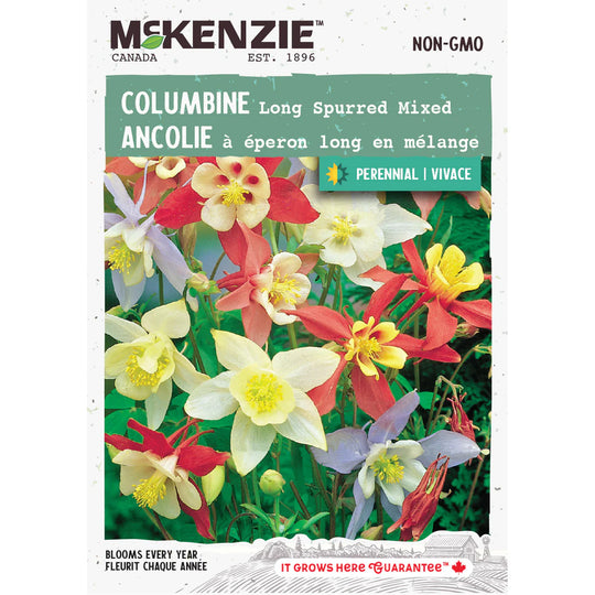 Columbine Long Spurred Mix - McKenzie Seeds