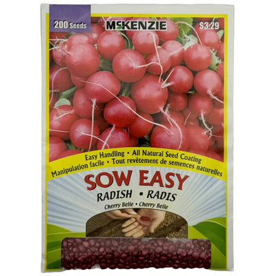 Radish Cherry Belle, Sow Easy - McKenzie Seeds