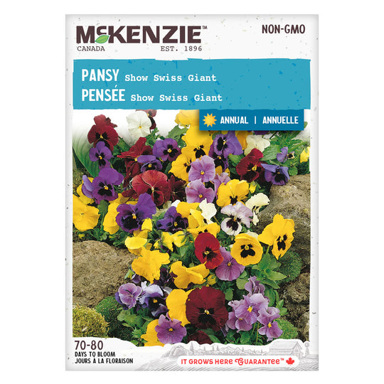 Pansy Show Swiss Giant - McKenzie Seeds