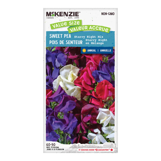 Sweet Pea Starry Night Mix Jumbo Pack - McKenzie Seeds