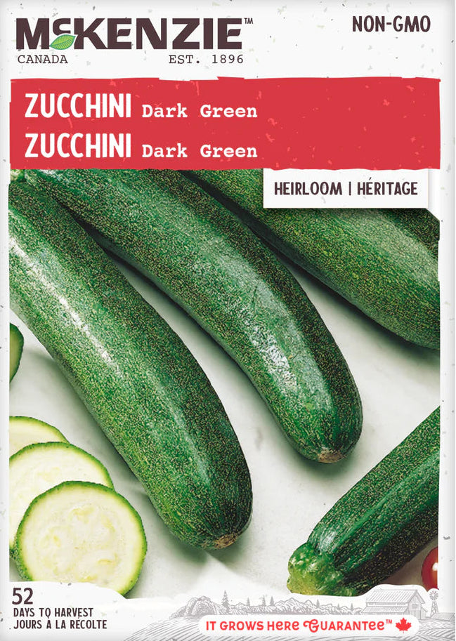Zucchini Dark Green - McKenzie Seeds