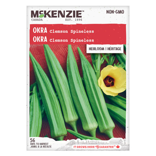 Okra Clemson Spineless - McKenzie Seeds