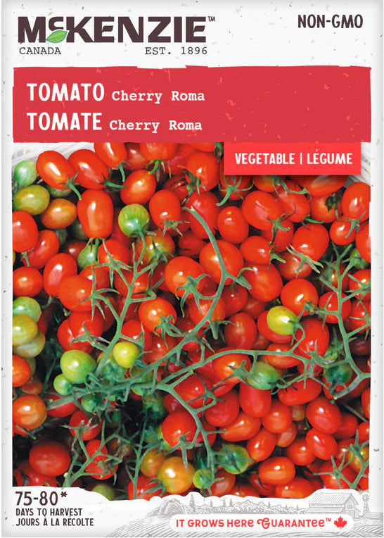 Cherry Roma Tomato Cherry Roma - McKenzie Seeds – Wildwood Outdoor Living