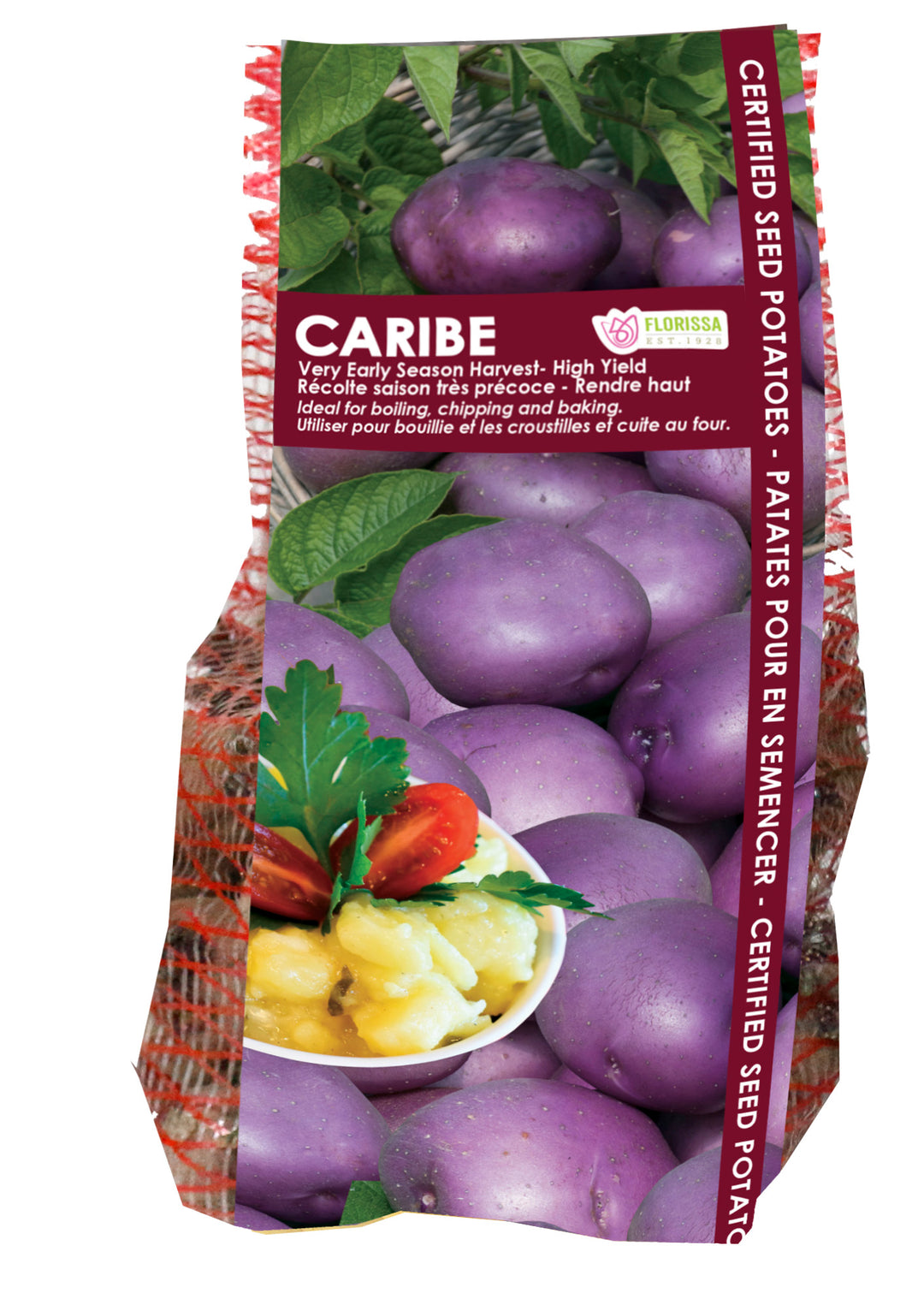 Potato - Caribe Purple, 2kg Mesh Bag