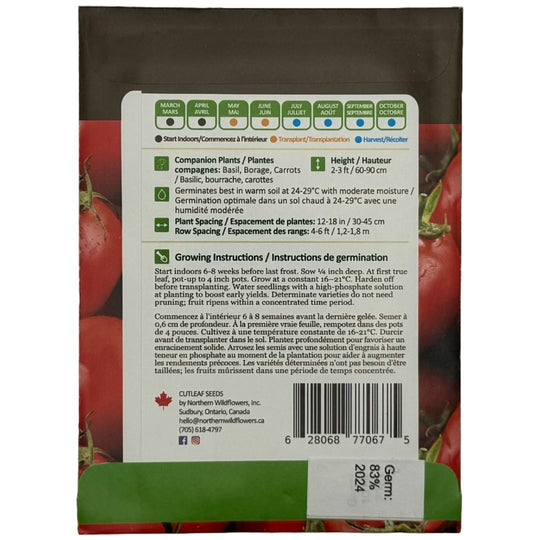 Tomato Centennial Rocket - Northern Wildflowers