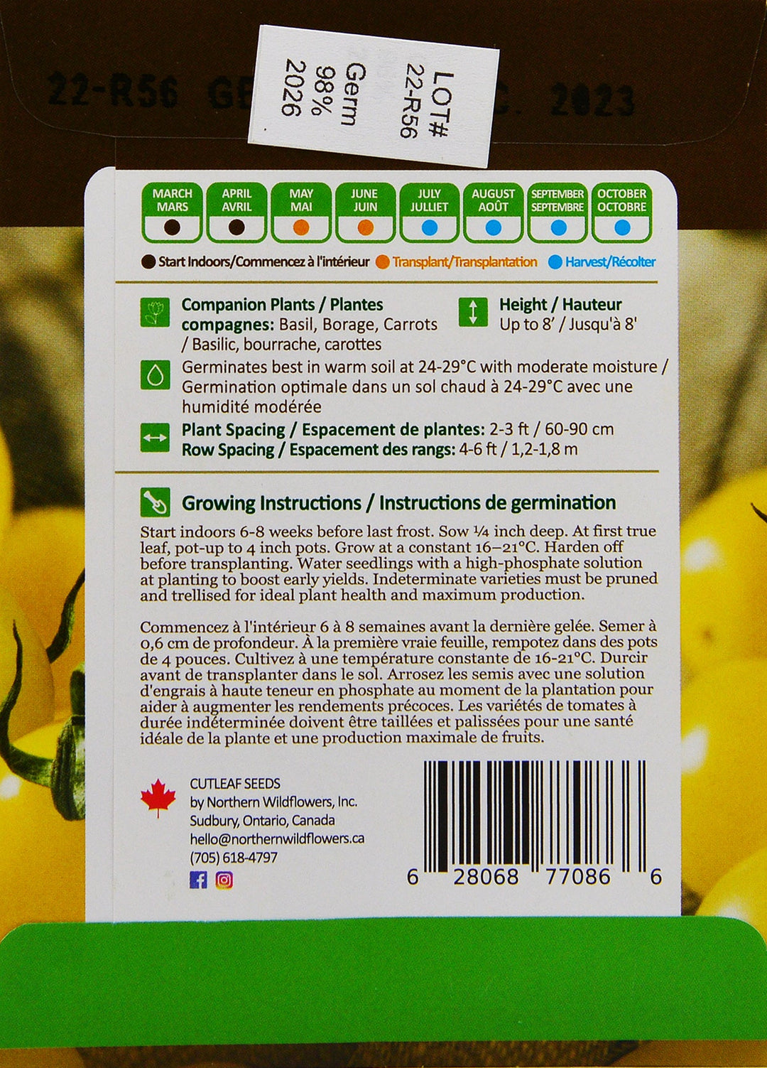 Tomato Napa Chardonnay - Northern Wildflowers