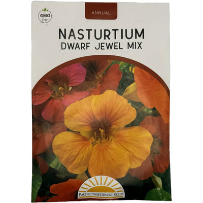 Nasturtium Dwarf Jewel Mix - Pacific Northwest Seeds