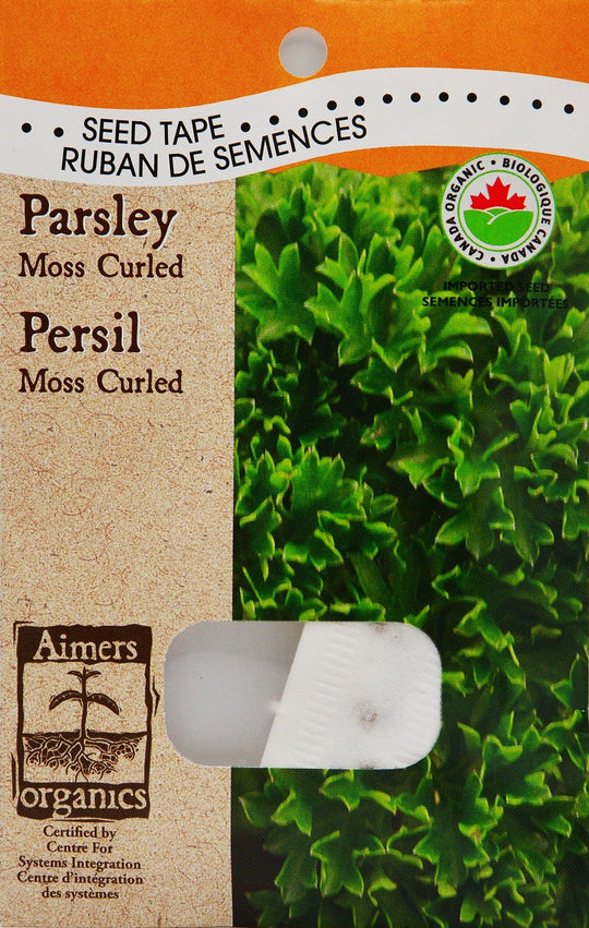 Organic Parsley Moss Curled - Aimers Seed Tape