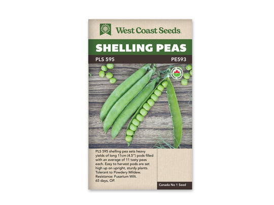 Pea PLS 595 Shelling Organic - West Coast Seeds