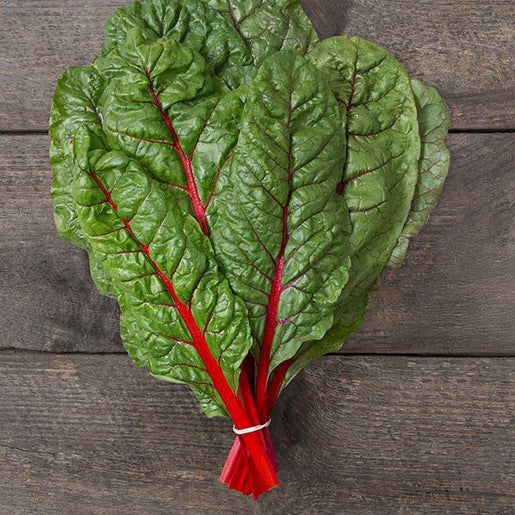 Organic Swiss Chard Rhubarb Supreme - West Coast Seeds