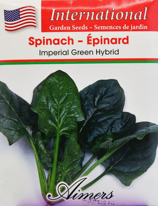Spinach Imperial Green Hybrid International - Aimers Seeds
