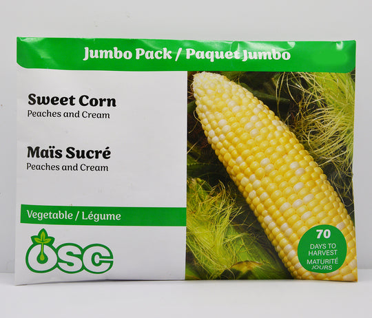 Sweet Corn Peaches and Cream Jumbo - Ontario Seed Company