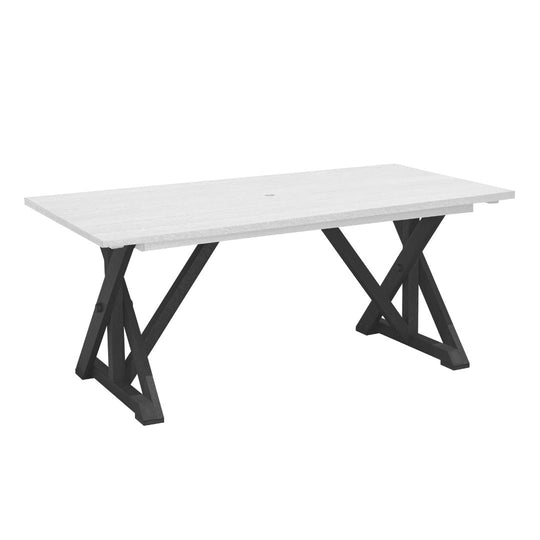 38" Wide Harvest Dining Table w/ 2" Umbrella Hole - T203